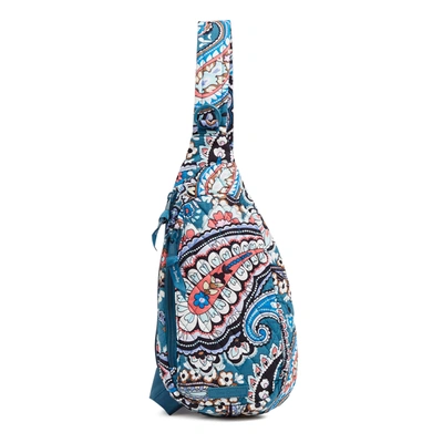 Shop Vera Bradley Cotton Essential Compact Sling Backpack In Multi