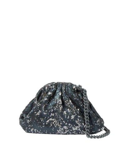 Shop Maria La Rosa Pailettes Game Shoulder Bag In Dark Grey