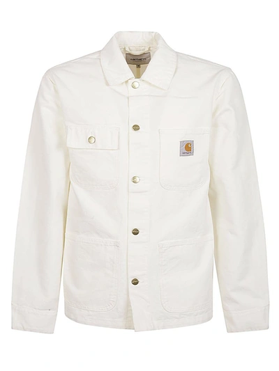 Shop Carhartt Wip Michigan Organic Cotton Coat In White