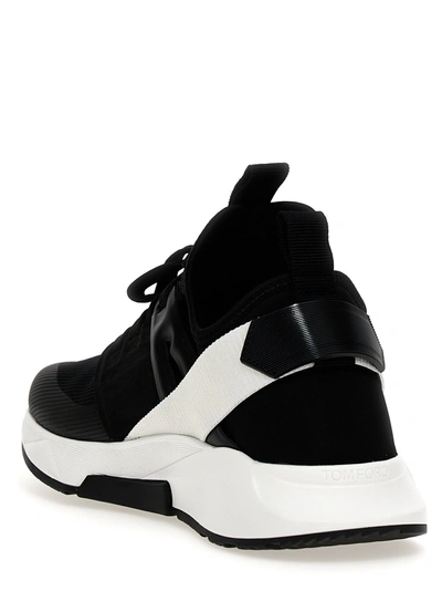 Shop Tom Ford Logo Techno Sneakers White/black