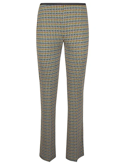 Shop Siyu Printed Trousers In Multicolour