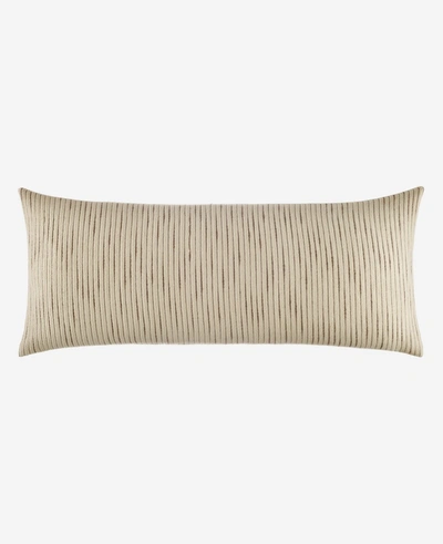 Shop Kenneth Cole Chenille Beige Lumbar Pillow Cover In Light Beige