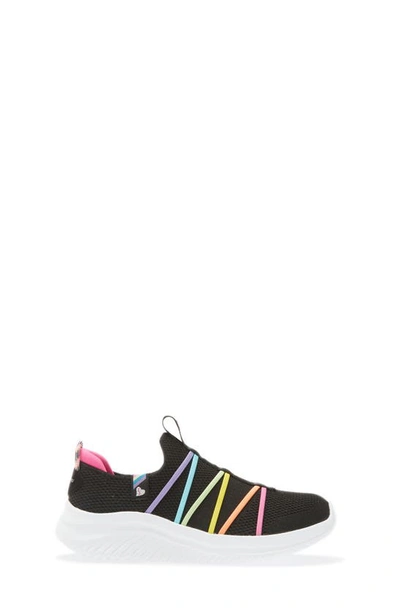 Skechers Ultra Flex 3.0 Sneaker In Black/ Multi