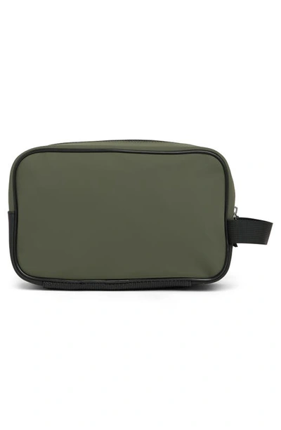 Original Penguin Rubber Zip Top Dopp Kit In Olive
