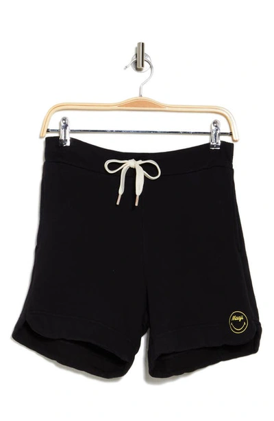Shop Maaji X Smiley® Spread Smile Joyful Cover-up Shorts In Black