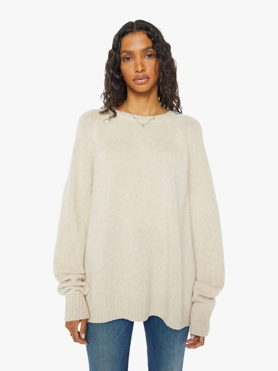 Shop Sprwmn Classic Crew Sweater Wheat In Multi - Size X-large