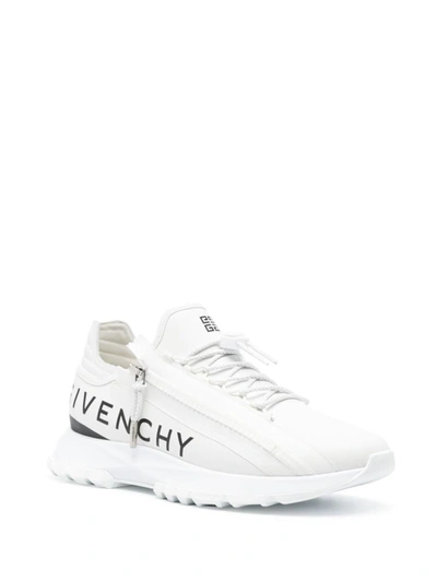 Shop Givenchy Spectre Leather Sneakers In White