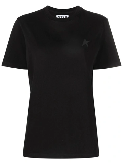 Shop Golden Goose Star Logo Cotton T-shirt In Black