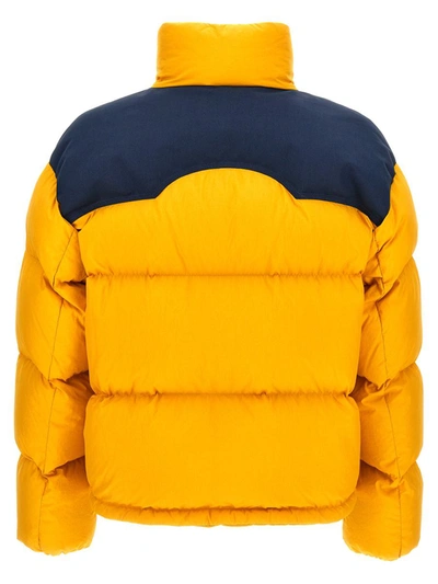 Shop Moncler Genius X Palm Angels 'nevis' Down Jacket In Yellow