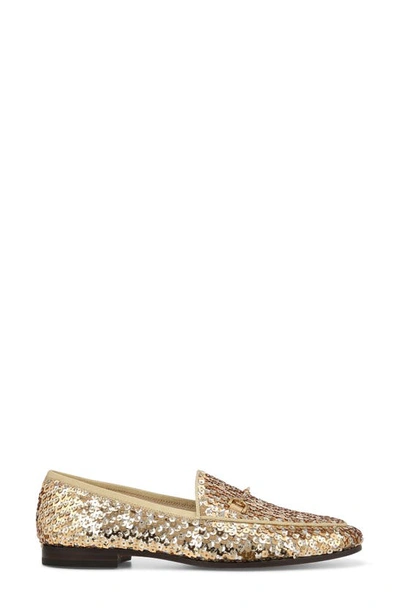 Sam Edelman Loraine Sequined Loafer In Gold In Gold Multi