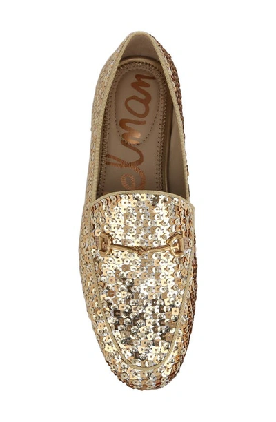 Sam Edelman Loraine Sequined Loafer In Gold In Gold Multi