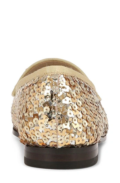 Sam Edelman Loraine Sequined Loafer In Gold In Gold Multi