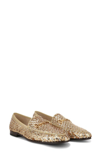 Sam Edelman Loraine Sequined Loafer In Gold In Gold Multi