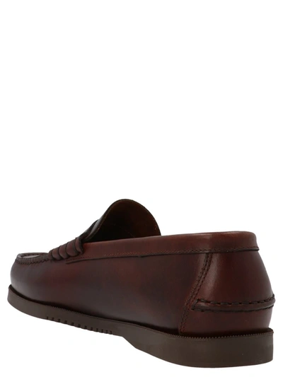 Shop Paraboot 'coreaux' Loafers In Brown