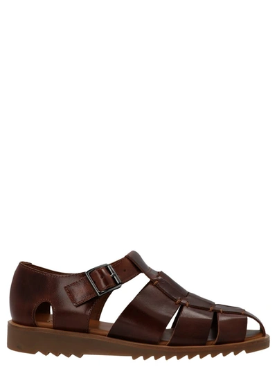 Shop Paraboot 'pacific' Sandals In Brown