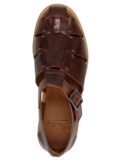 Shop Paraboot 'pacific' Sandals In Brown
