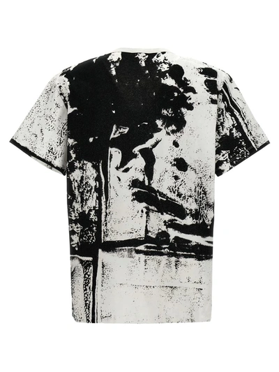 Shop Alexander Mcqueen All-over Print T-shirt In White/black