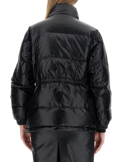 Shop Michael Michael Kors Michael Kors Down Jacket With Hood In Black