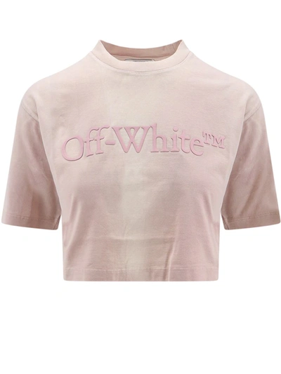 Shop Off-white T-shirt In Pink
