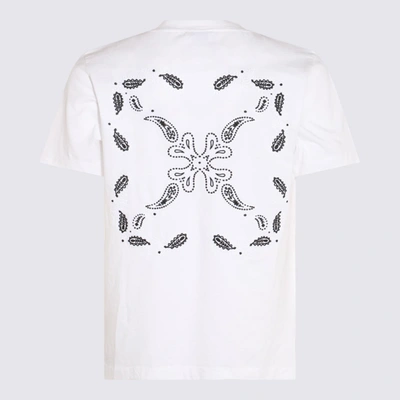 Shop Off-white White And Black Cotton T-shirt