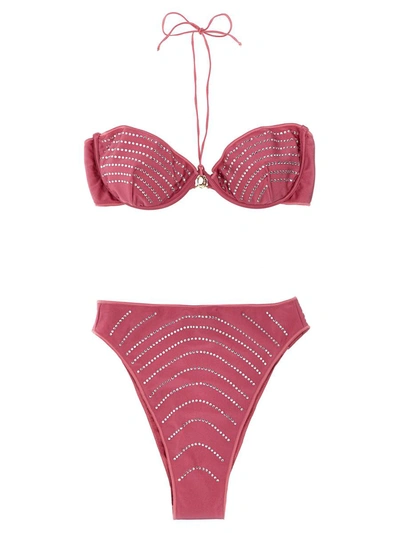 Shop Oseree Oséree 'gem' Bikini In Pink