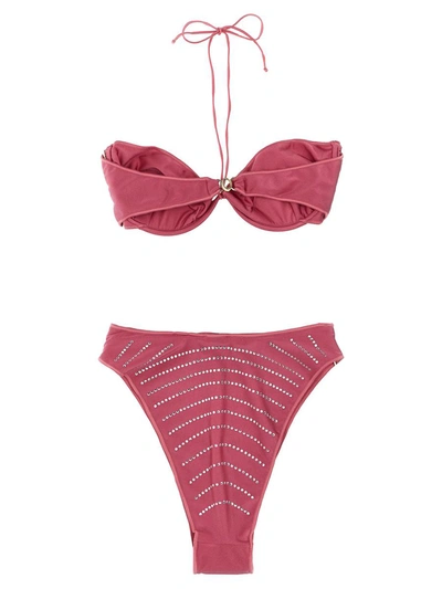 Shop Oseree Oséree 'gem' Bikini In Pink