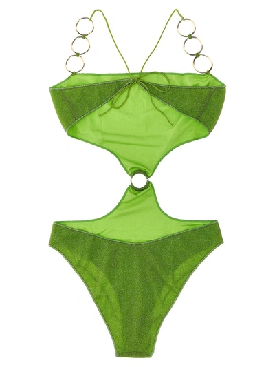 Shop Oseree Oséree 'lumiere' One-piece Swimsuit In Green