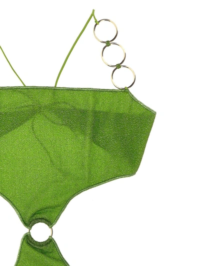 Shop Oseree Oséree 'lumiere' One-piece Swimsuit In Green