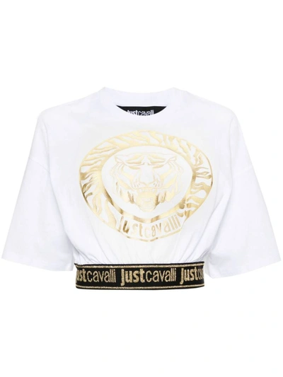 Shop Just Cavalli T-shirts And Polos In White