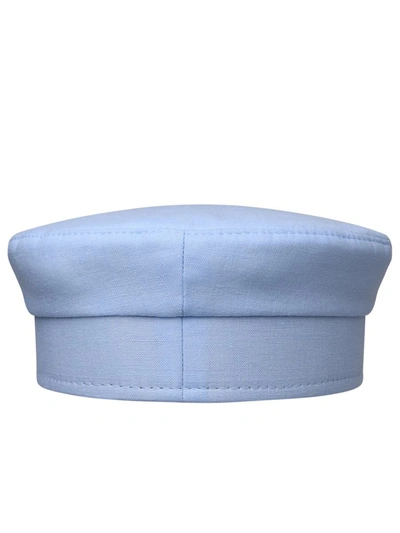 Shop Ruslan Baginskiy Light Blue Linen Hat