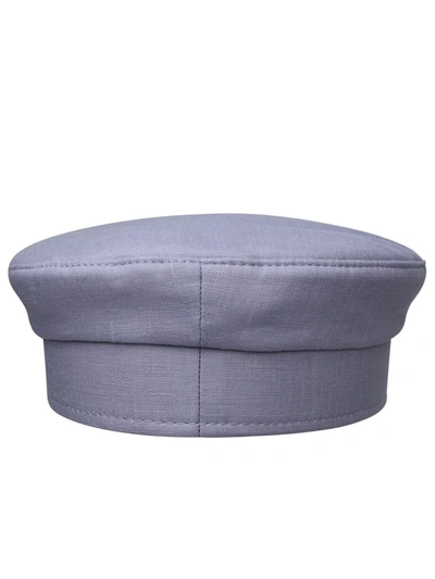 Shop Ruslan Baginskiy Lilac Linen Hat In Lilla