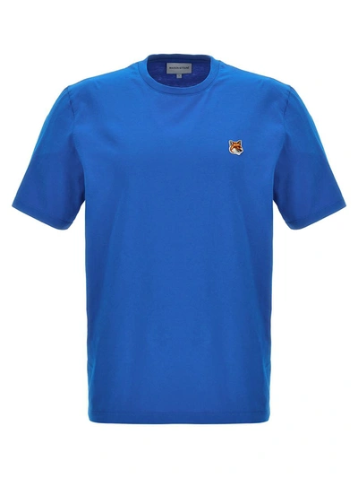 Shop Maison Kitsuné 'fox Head' T-shirt In Blue