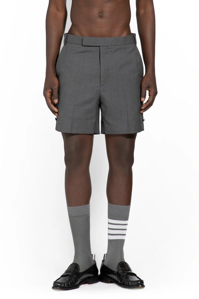 Shop Thom Browne Shorts In Grey