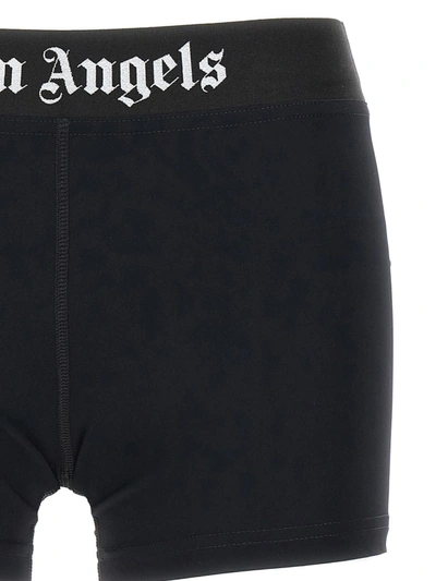 Shop Palm Angels 'sport' Shorts In White/black