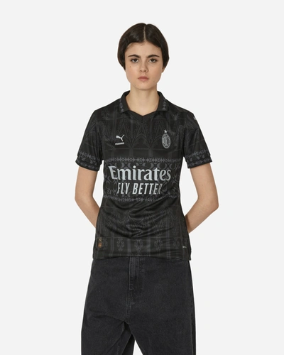 Shop Puma Ac Milan X Pleasures Jersey T-shirt Replica In Black