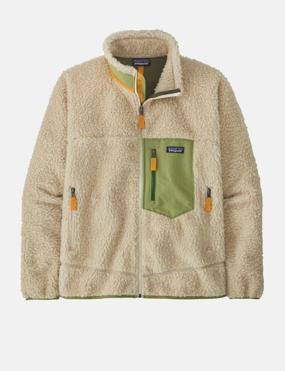 Shop Patagonia Classic Retro-x Jacket In Ecru
