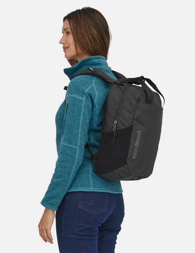 Shop Patagonia Atom Tote Pack Backpack (20l) In Black