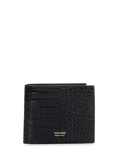 Shop Tom Ford T Line Wallet In Nero