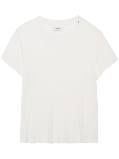 Shop Anine Bing Amani T-shirt Clothing In White