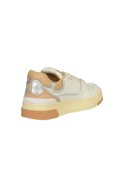 Shop Autry Sneakers In White Silv Candging