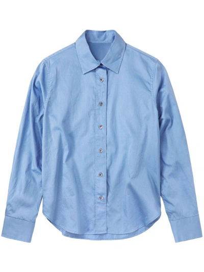 Shop Closed Fitted Shirt Clothing In 569 Blue Horizon