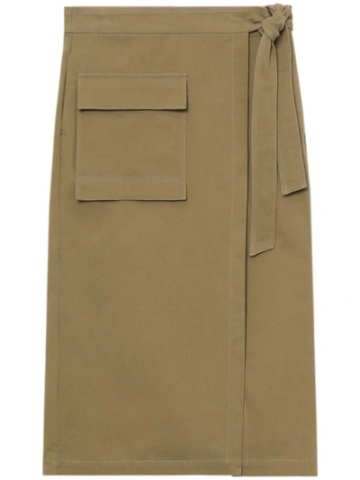 Shop Closed Wrap Skirt Clothing In 913 Taupe Beige
