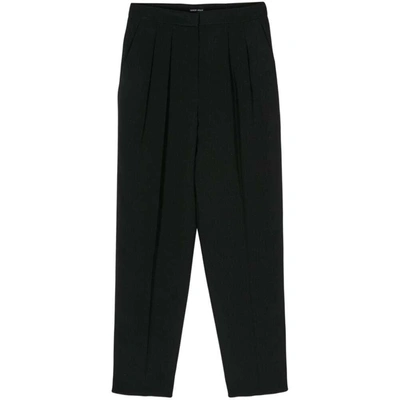 Shop Giorgio Armani Pants In Black