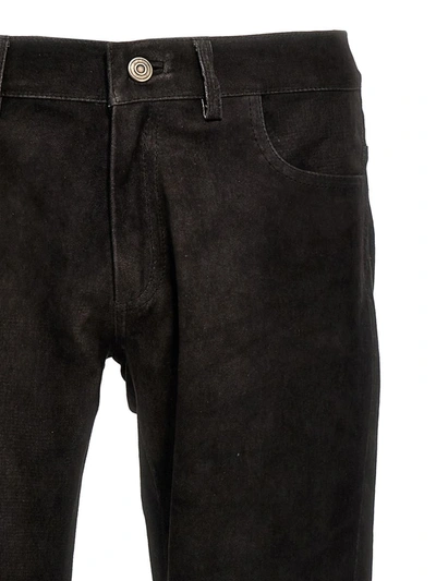 Shop Giorgio Brato Suede Pants In Gray