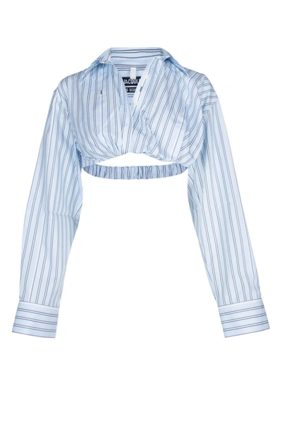 Shop Jacquemus Shirts In Printbluestripe