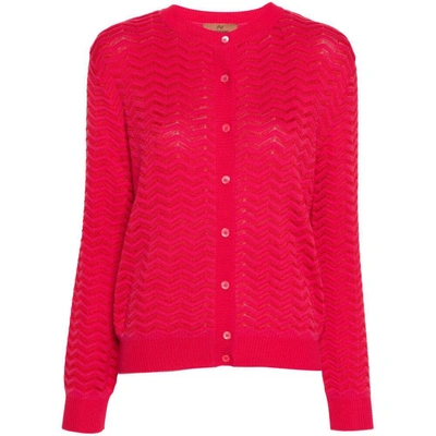 Shop Missoni Sweaters In Pink/red