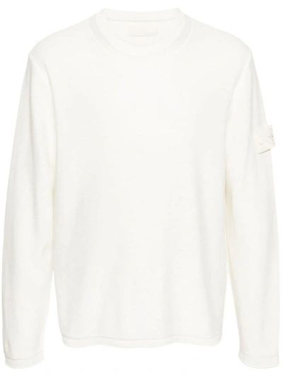 Shop Stone Island Sweater Ghost Clothing In Nude & Neutrals