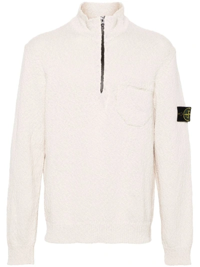 Shop Stone Island Sweater Clothing In Nude & Neutrals