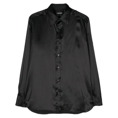 Shop Tom Ford Shirts In Black