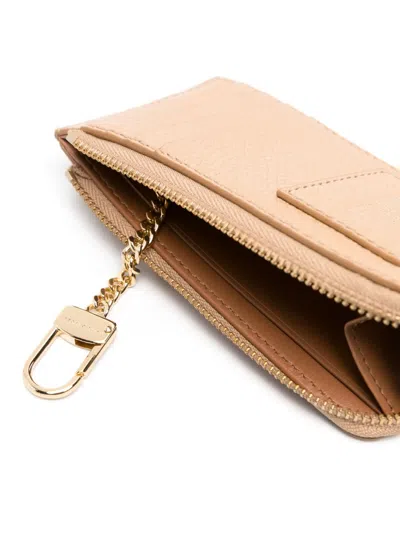 Marc Jacobs The Leather Wallet In Neutrals